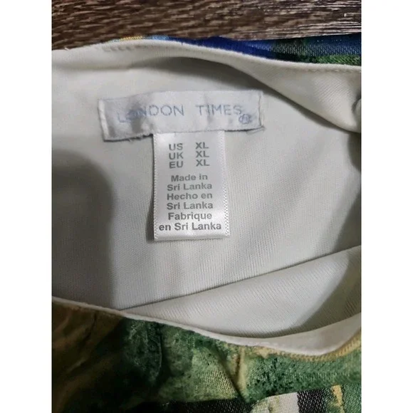 London Times Tiered Layered Mesh Sleeveless Dress XL NWT - Picture 12 of 13